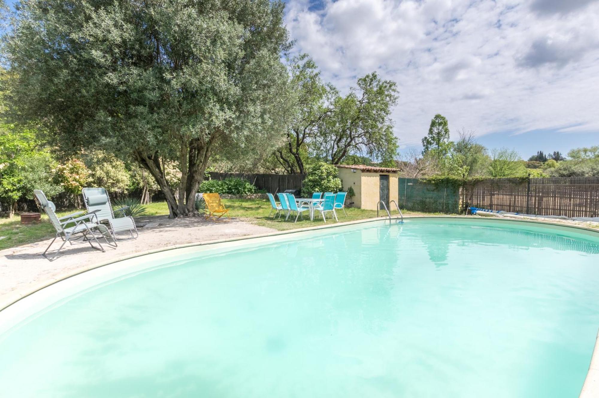 Maison Avec Piscine Location De Vacances Ferme Pedagogique Du Dolmen Le Pouget Zewnętrze zdjęcie